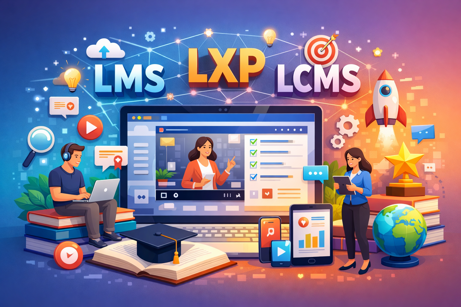 Logiciel LMS LCMS LXP
